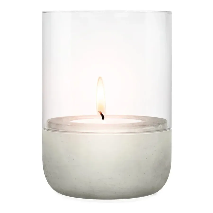 Blomus Calma waxinelichtjeshouder Ø10 cm, Light grey< Kaarsenhouders & Kaarsenborden
