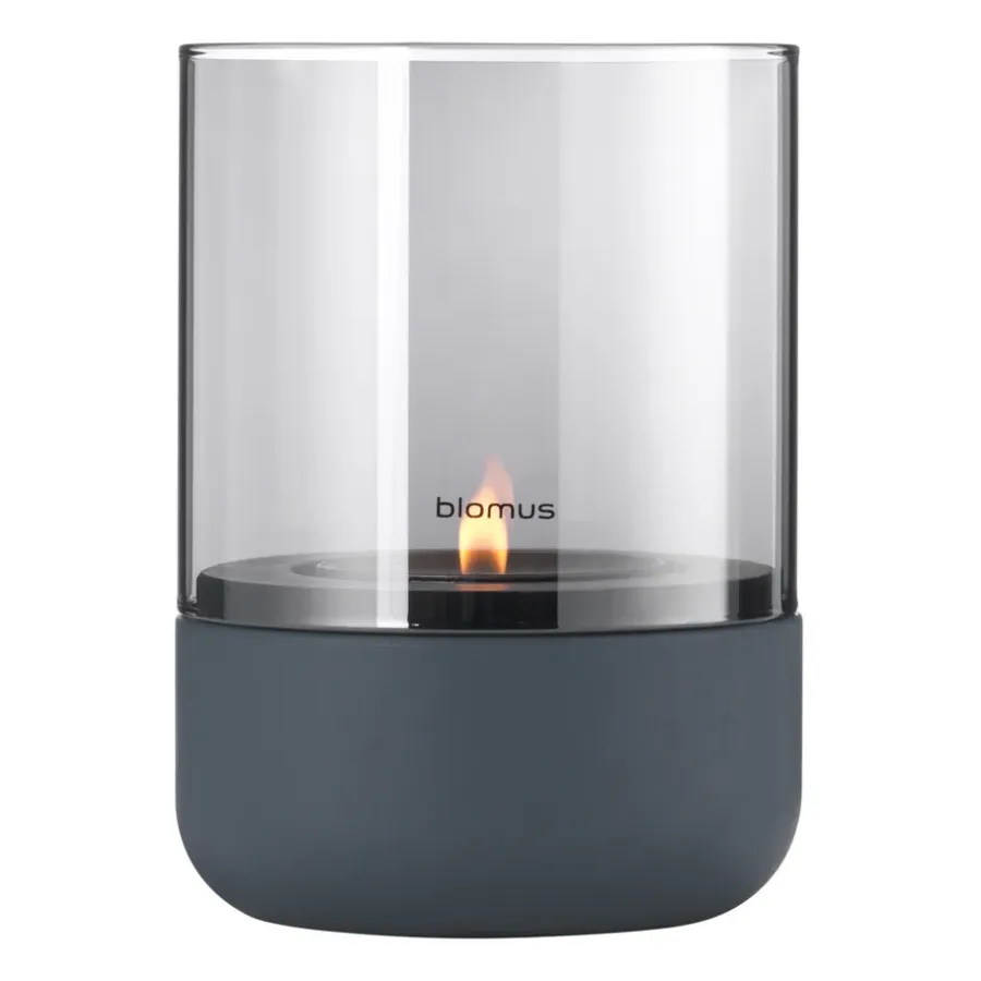 Blomus Calma waxinelichtjeshouder Ø10 cm, Steel grey< Kaarsenhouders & Kaarsenborden