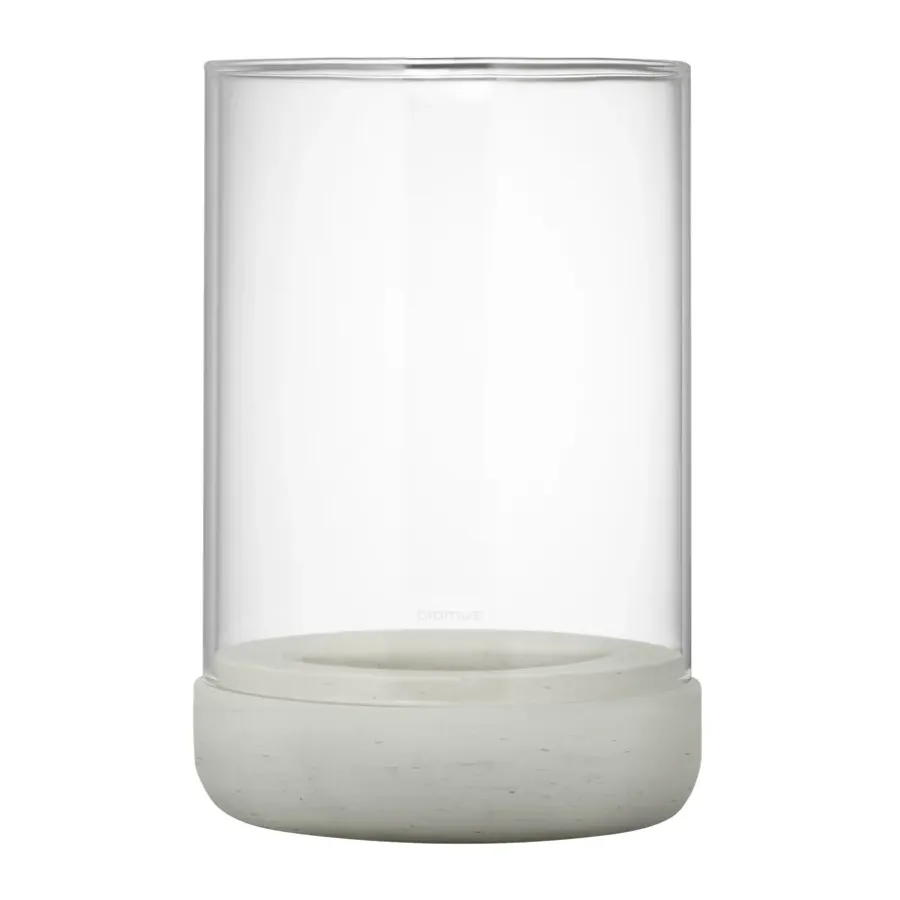 Blomus Calma windlicht Ø15 cm, Light grey< Kaarsenhouders & Kaarsenborden