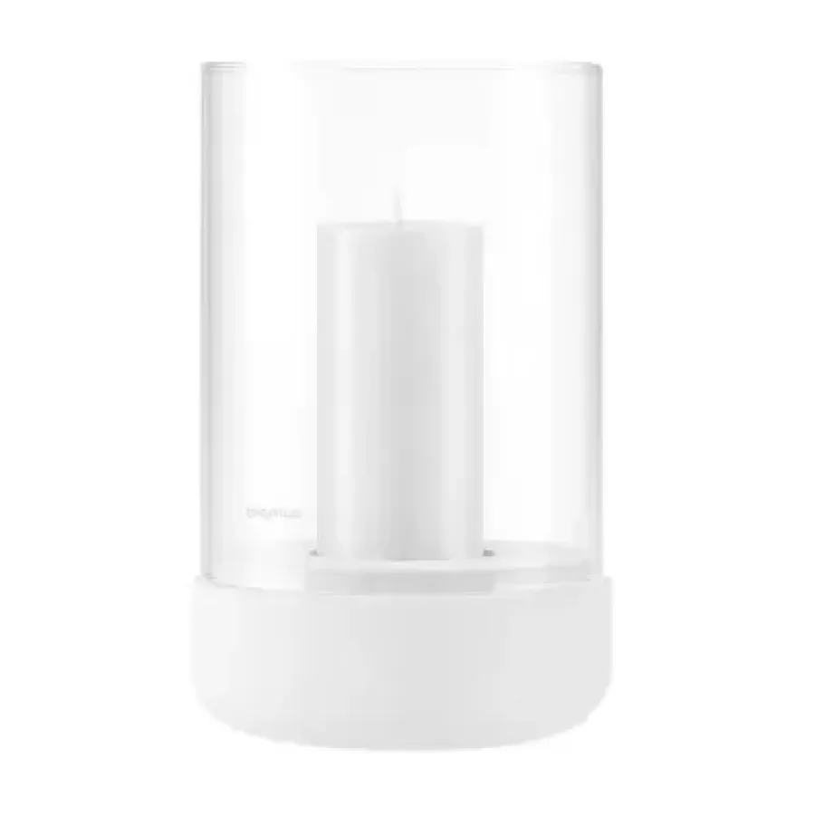 Blomus Calma windlicht Ø12 cm, Lily white< Kaarsenhouders & Kaarsenborden