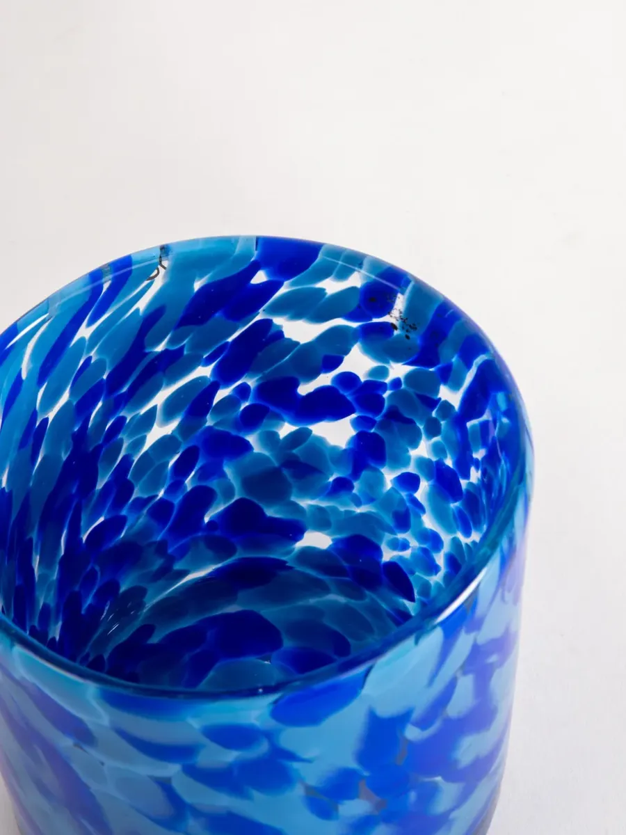 Byon Calore waxinelichtjeshouder XS Ø10 cm, Multi blauw< Kaarsenhouders & Kaarsenborden