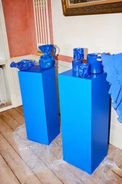 Byon Calore waxinelichtjeshouder XS Ø10 cm, Blauw< Kaarsenhouders & Kaarsenborden