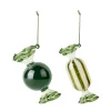 Broste Copenhagen Candy kerstboomhanger glas 2-delig, Forest green< Kerstdecoraties