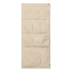 Ferm Living Canvas wall pockets opberger voor aan de muur, 70x160 cm< Wanddecoraties|Kinderkamer Interieuraccessoires