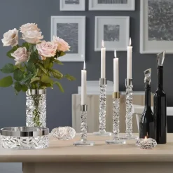 Orrefors Carat kaarsenstandaard, small< Kandelaars