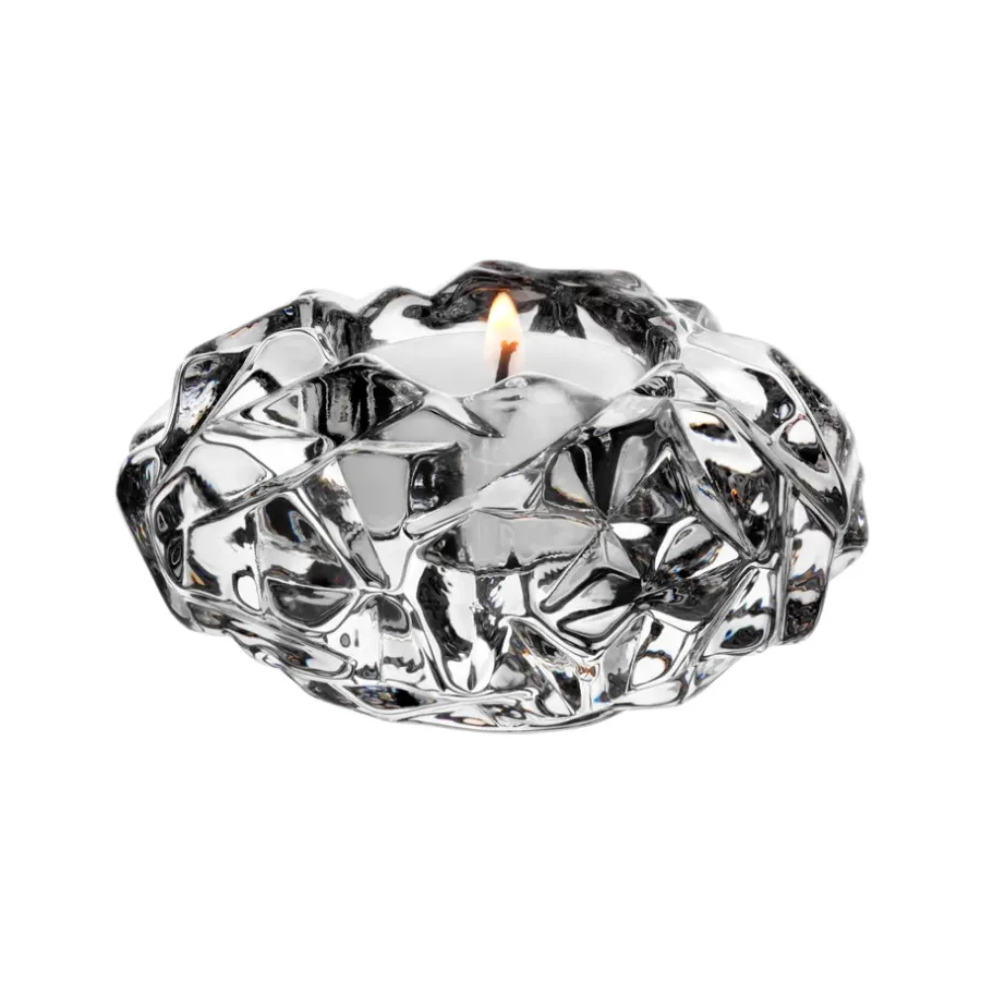 Orrefors Carat theelichthouder, large< Kaarsenhouders & Kaarsenborden
