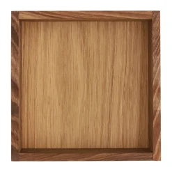 Scandi Living Carve opbergdoos 15 cm, Donker gebeitst eikenhout< Dozen & Boxen
