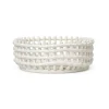 Ferm Living Ceramic gevlochten schaal , Off-white< Decoratieve Schalen