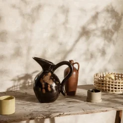 Ferm Living Ceramic gevlochten schaal , Cashmere< Decoratieve Schalen