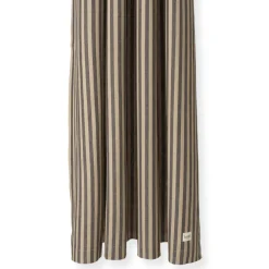Ferm Living Chambray douchegordijn, Sand-black< Douchegordijnen