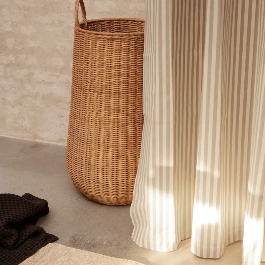 Ferm Living Chambray douchegordijn, Sand-off white< Douchegordijnen