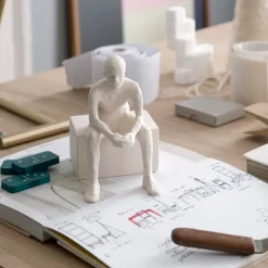 Kähler Character beeld met boodschap, The reflective one< Sculpturen & Porseleinen Beelden