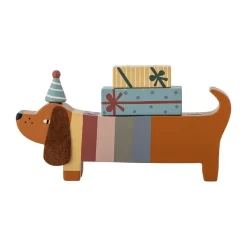 Bloomingville Charlie Birthday decoratie 28 cm, Brown-multi< Kinderkamer Interieuraccessoires|Kinderkamer Interieuraccessoires