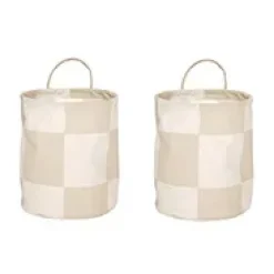 OYOY Chess opbergmanden small 2-pack, Clay-offwhite< Opbergmanden
