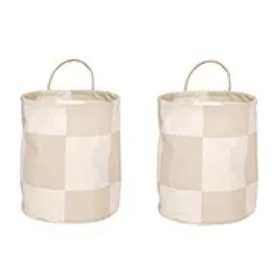 OYOY Chess opbergmanden small 2-pack, Clay-offwhite< Opbergmanden