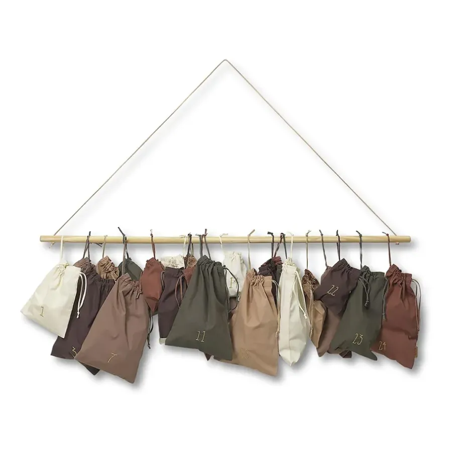 Ferm Living Christmas countdown kerstkalender, Multi< Kerstdecoraties
