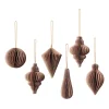 Broste Copenhagen Christmas mix kersthanger 6-pack, Indian tan< Kerstdecoraties