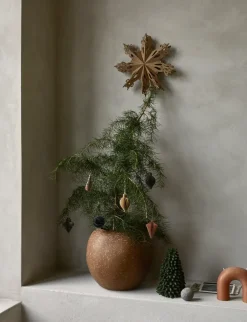 Broste Copenhagen Christmas mix kersthanger 6-pack, Indian tan< Kerstdecoraties
