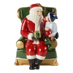 Villeroy & Boch Christmas Toys Kerstman in fauteuil, Rood< Kerstdecoraties