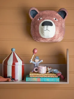 Bloomingville Cimmi pot met deksel, Rood< Opbergoplossingen Voor De Kinderkamer|Kinderkamer Interieuraccessoires