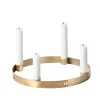 Ferm Living Circle kaarsenhouder messing, klein< Adventskandelaars & -Kaarsen