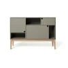 Zweed Citti 6x3 kast, Mole grey-onderstel in matgelakt eikenhout< Kasten & Vitrines
