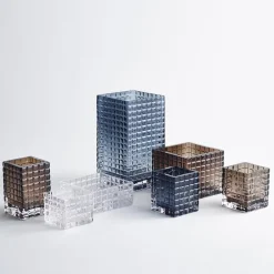 Louise Roe City lights 3 kandelaar, rook< Kaarsenhouders & Kaarsenborden