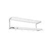 Essem Design Classic 650 hoedenplank, wit/chroom, 2 niveaus, 90 cm< Garderobehaken & Hoedenplanken