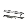 Essem Design Classic 650 hoedenplank, zwart/chroom, 2 niveaus, 50 cm< Garderobehaken & Hoedenplanken