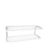 Essem Design Classic 650 schoenenrek, wit/chroom, 2 niveaus, 120 cm< Schoenenrekken