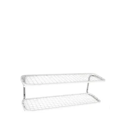 Essem Design Classic 650 schoenenrek, wit/chroom, 2 niveaus, 100 cm< Schoenenrekken