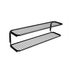Essem Design Classic 650 schoenenrek, zwart/chroom, 2 niveaus, 120 cm< Schoenenrekken