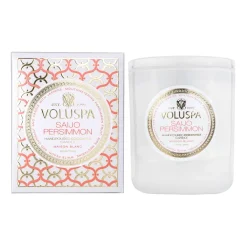 Voluspa Classic Maison Blanc geurkaars 60 uur, Saijo Persimmon< Geurkaarsen & Aroma Diffusers