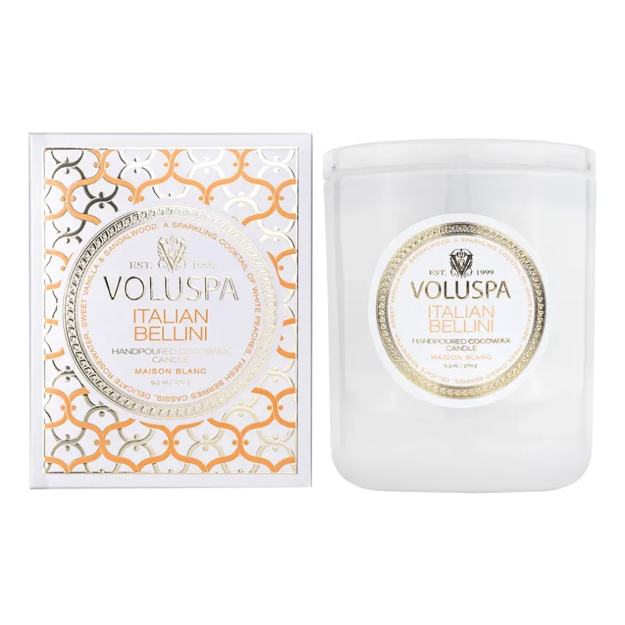 Voluspa Classic Maison Blanc geurkaars 60 uur, Italian Bellini< Geurkaarsen & Aroma Diffusers