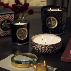 Voluspa Classic Maison Noir geurkaars 60 uur, Pink Citron Grapefruit< Geurkaarsen & Aroma Diffusers