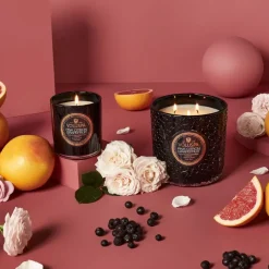 Voluspa Classic Maison Noir geurkaars 60 uur, Pink Citron Grapefruit< Geurkaarsen & Aroma Diffusers