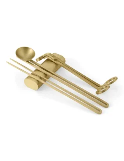 Audo Copenhagen Clip care kit kaarsen 4-delig, Messing< Kaarsenaccessoires