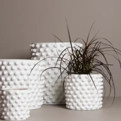 DBKD Cloudy bloempot mat wit, mini< Bloempotten