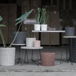 DBKD Cloudy bloempot mat wit, mini< Bloempotten