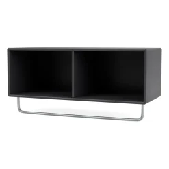 Montana COAT hoedenplank met kledingstang, Anthracite< Garderobehaken & Hoedenplanken