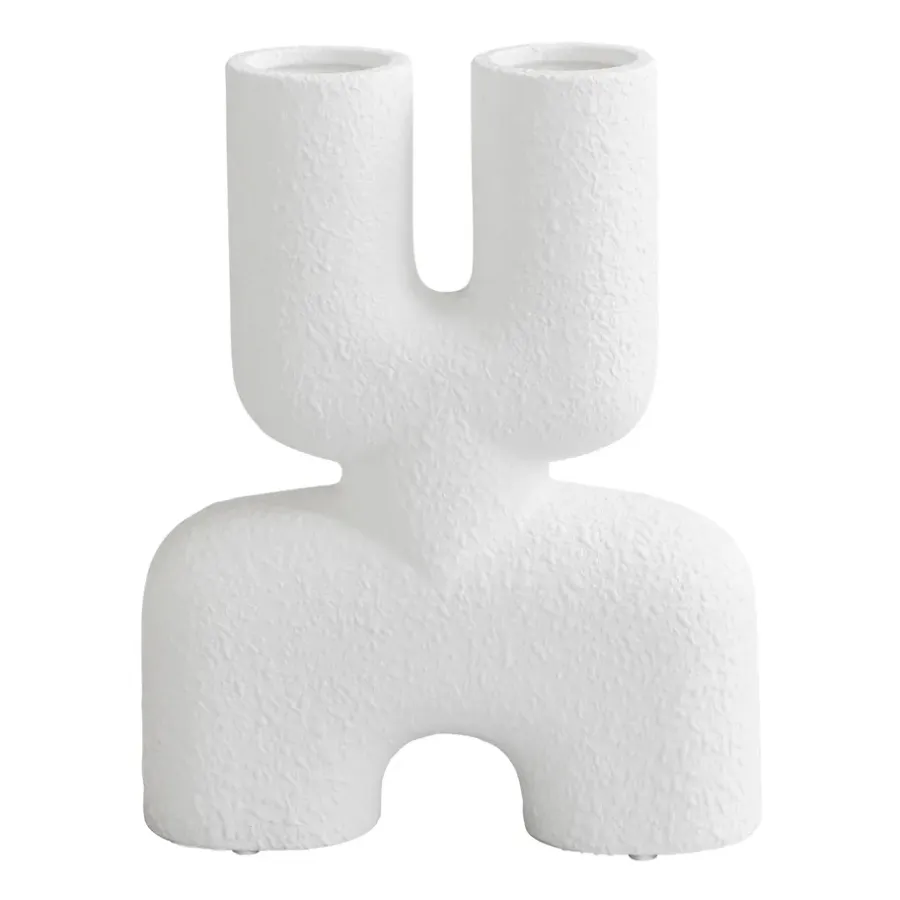 101 Copenhagen Cobra Double Mini vaas 22x28 cm, Bubble White< Vazen