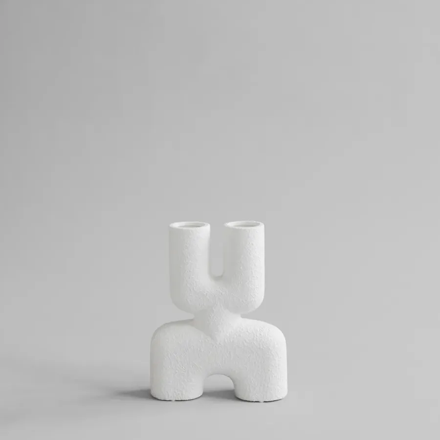 101 Copenhagen Cobra Double Mini vaas 22x28 cm, Bubble White< Vazen