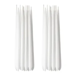 Georg Jensen Cobra Hanukkah kaarsen 18-pack, Wit< Kaarsen