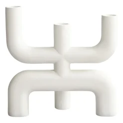 101 Copenhagen Cobra kandelaar 25x25 cm, Bone White< Kandelaars