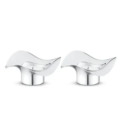 Georg Jensen Cobra waxinelichthouder 2-pack, roestvrij staal< Kandelaars