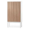 A2 Collect kast 2013 eikenhout, Witte poten< Kasten & Vitrines