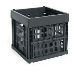 HAY Colour Crate Cube 29.5x29.5 cm, Charcoal< Opbergoplossingen Voor De Kinderkamer|Dozen & Boxen