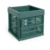 HAY Colour Crate Cube 29.5x29.5 cm, Dark green< Opbergoplossingen Voor De Kinderkamer|Dozen & Boxen