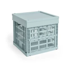HAY Colour Crate Cube 29.5x29.5 cm, Dusty blue< Opbergoplossingen Voor De Kinderkamer|Dozen & Boxen