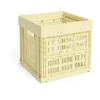 HAY Colour Crate Cube 29.5x29.5 cm, Light yellow< Opbergoplossingen Voor De Kinderkamer|Dozen & Boxen